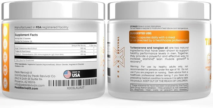 Testosterone Boosting Capsules with Turkesterone & Tongkat Ali