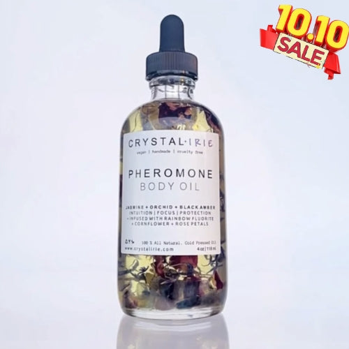Siren Glow – Pheromone Body Oil with Rainbow Fluorite
