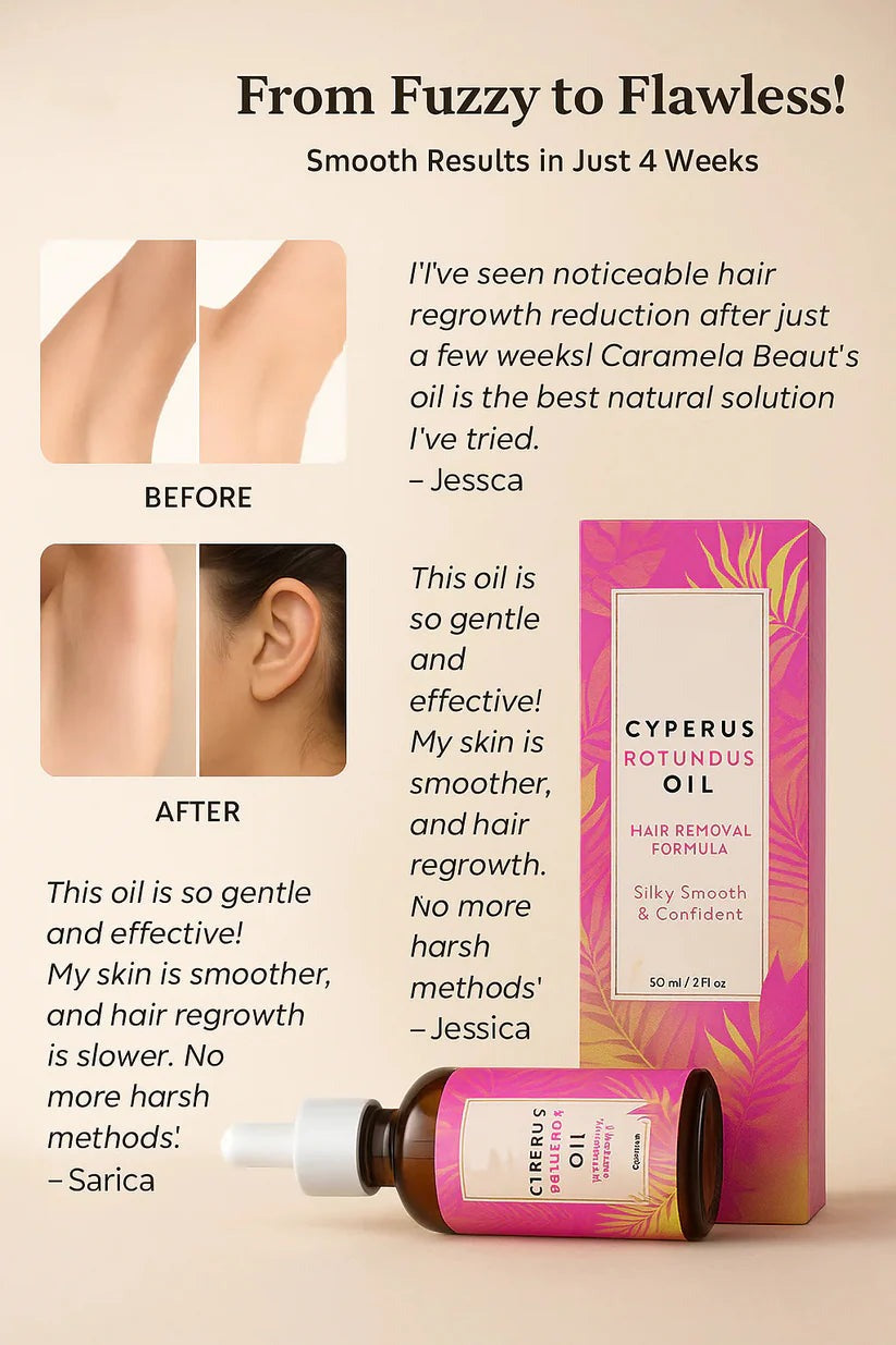 Cyperus Rotundus Hair Growth Inhibitor Oil – Gentle, Natural & Effective