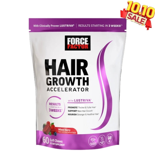 Force Factor Hair Vitamins – Growth Accelerator Chews