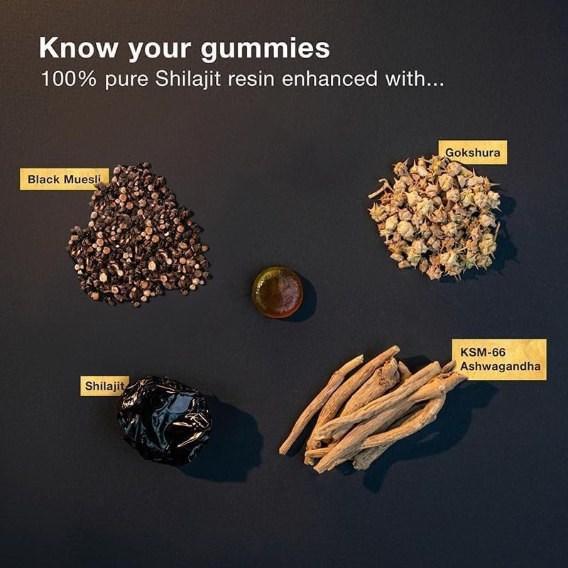 Boost Energy & Focus Naturally – Pure Himalayan Shilajit Gummies