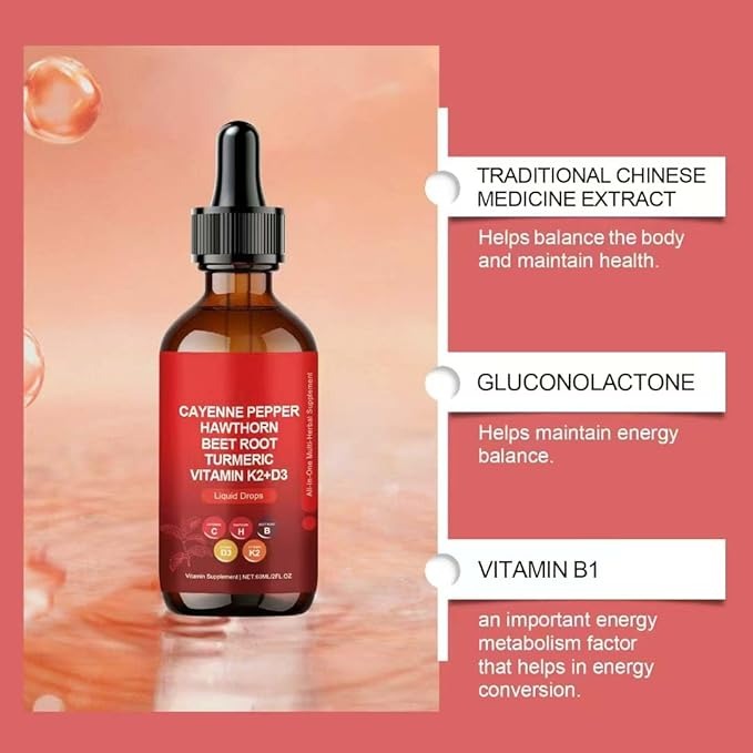 Cayenne Pepper Drops – Natural Liquid Supplement for Digestive & Heart Support