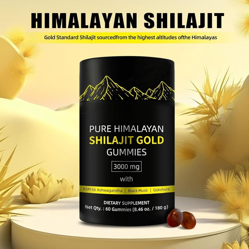 Boost Energy & Focus Naturally – Pure Himalayan Shilajit Gummies