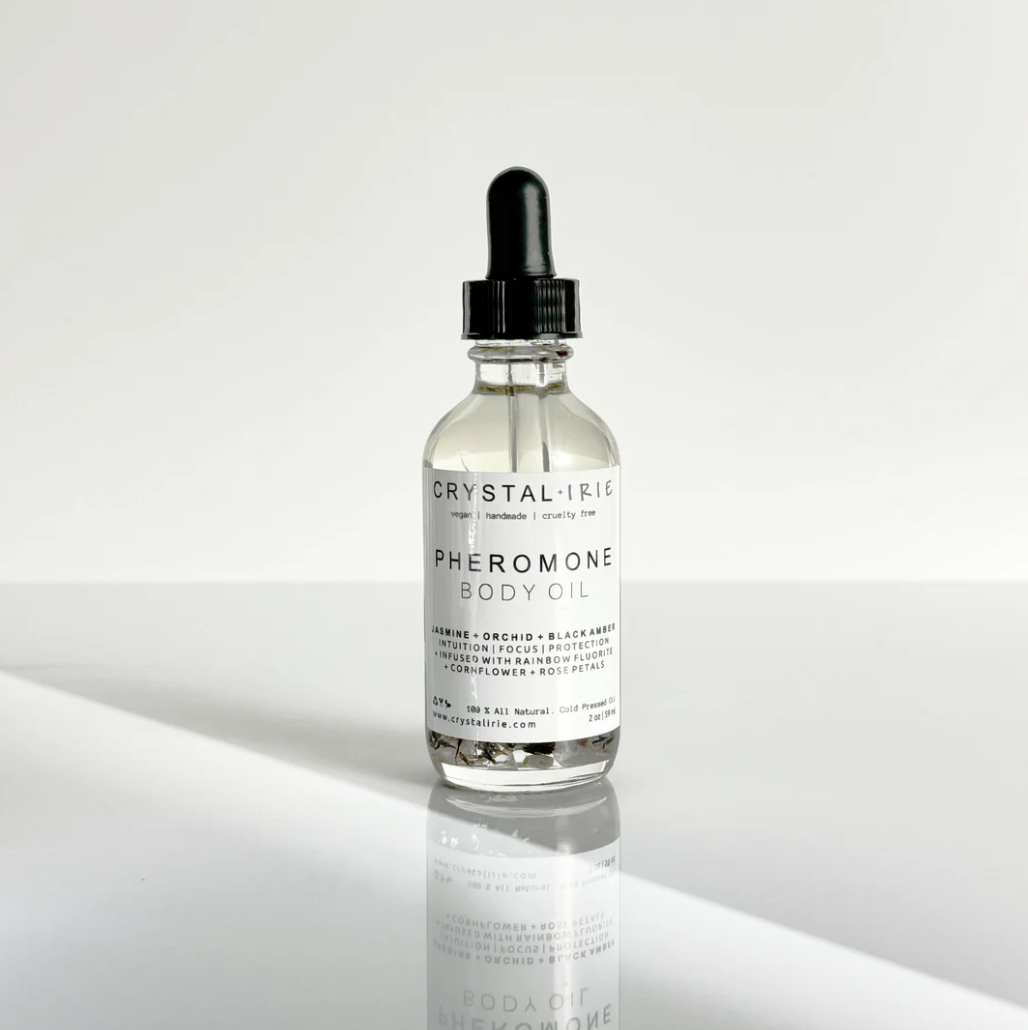 Siren Glow – Pheromone Body Oil with Rainbow Fluorite