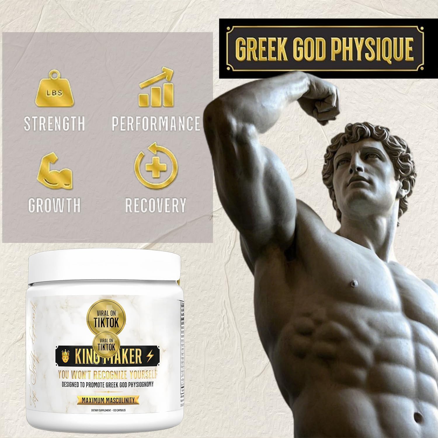 13-In-1 Supplement for Men to Increase Stamina, Lean Muscle Growth & Recovery