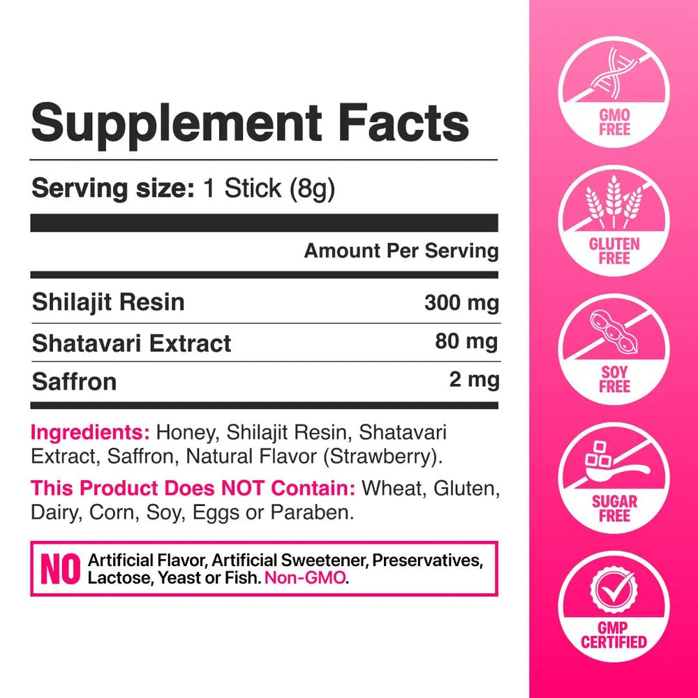 Natural Honey Energy Sticks for Women